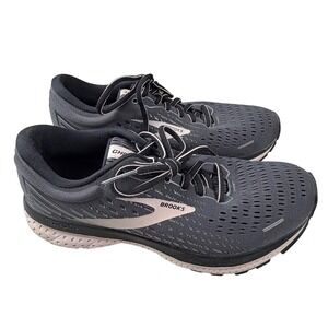 Brooks Ghost 13 Womens Running Shoes Grey Pink Black 1203381B062 Size 7